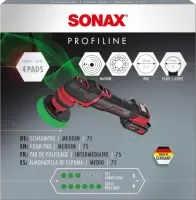 SONAX PROFILINE SchaumPad medium 75, 4 Stück