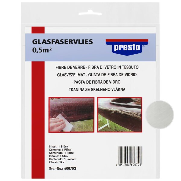 PRESTO Glasfaservlies 0,5 qm 600702