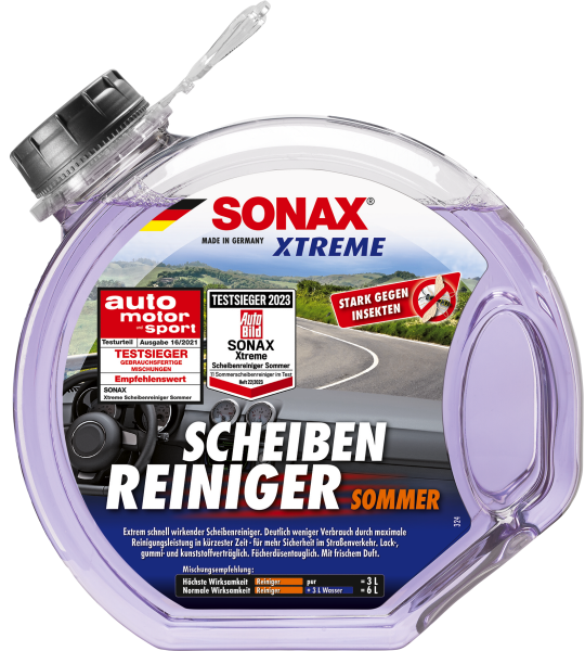 SONAX 02724000  XTREME ScheibenReiniger Sommer gebrauchsfertig 3 l