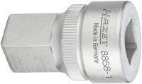 HAZET Vergrößerungsstück 8858-1 - Vierkant10 mm (3/8 Zoll) - Vierkant 12,5 mm (1/2 Zoll)