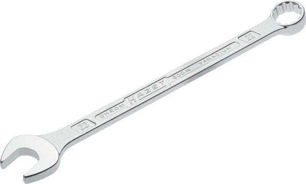 HAZET Ring-Maulschlüssel 600N-22 - Außen-Doppel-Sechskant-Tractionsprofil - 22 mm