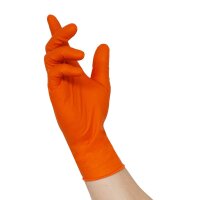 Nitras GRIPSTER, NIT Nitril-Einmalhandschuhe, orange Gr.M (8335-M)