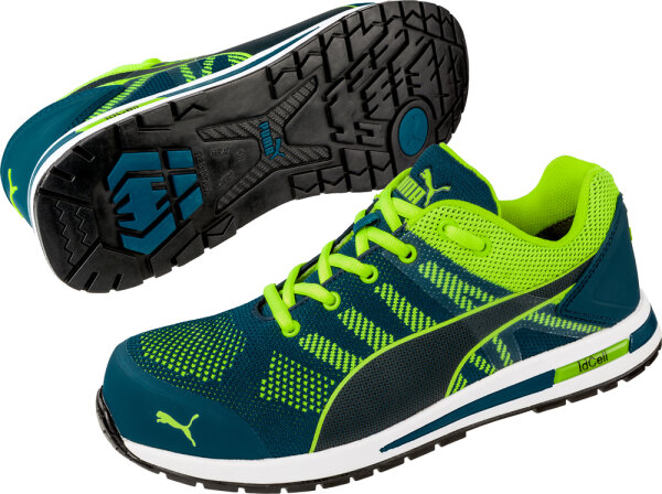 PUMA SAFETY Elevate Knit Green Low S1P ESD HRO SRC blau-grün Gr. 44 (643170)