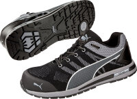 PUMA SAFETY Elevate Knit Black Low S1P ESD HRO SRC schwarz-grau Gr. 46 (643160)