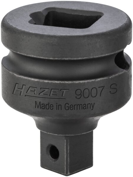 HAZET Reduzierstück 9007S - Vierkant12,5 mm (1/2 Zoll) - Vierkant 10 mm (3/8 Zoll)