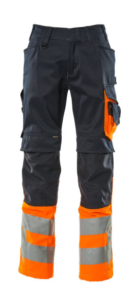 Schwarzblau/hi-vis Orange